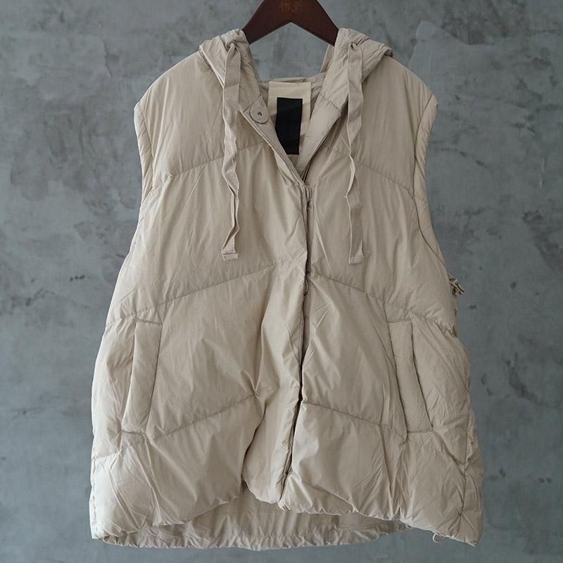 Retro Casual Hooded Botton Down Vest