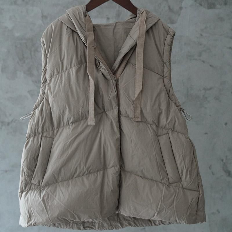 Retro Casual Hooded Botton Down Vest