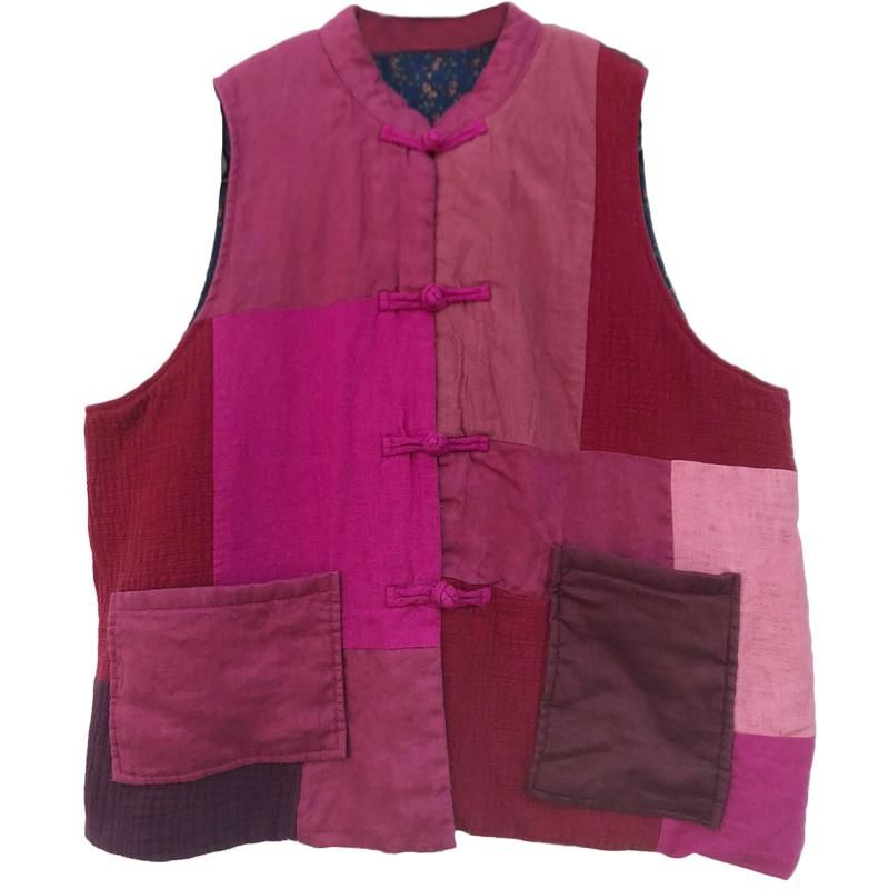 Vinter Etnisk Stil Retro Bomuld Linned Vest