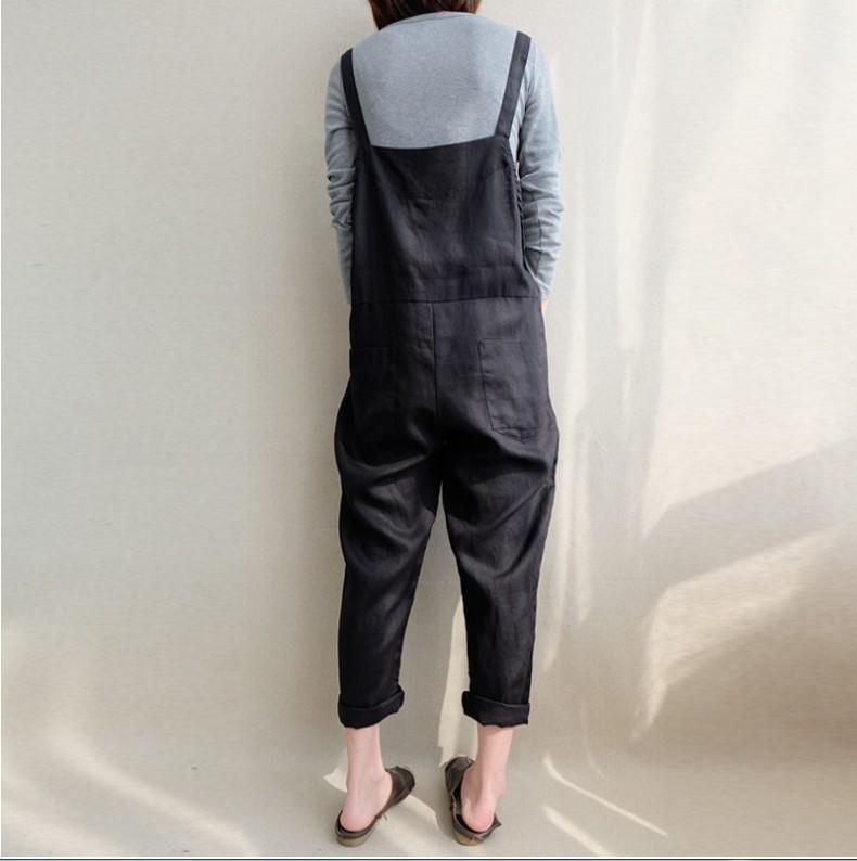 Komfortable Solide Bløde Lommer Casual Jumpsuits S-5xl