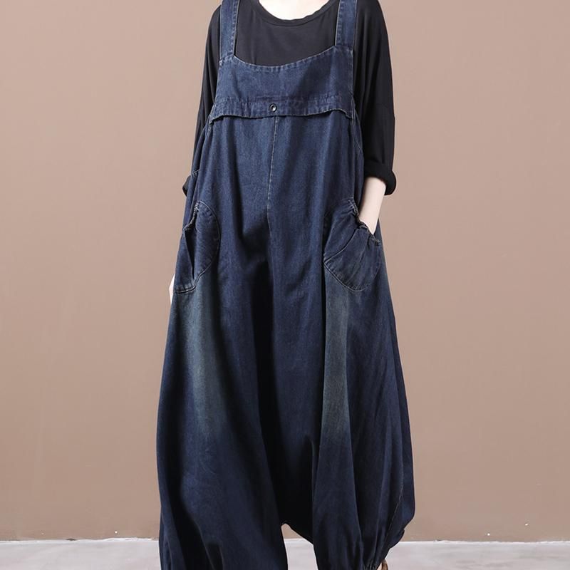 Løs Denim Jumpsuit