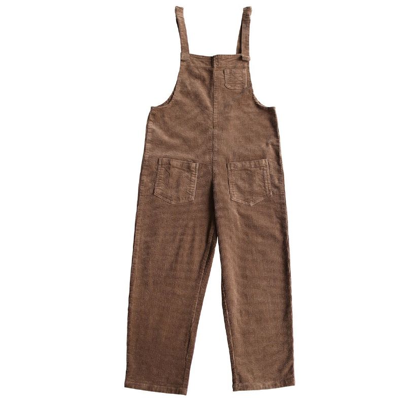 Retro Løs Casual Jumpsuit I Bomuld