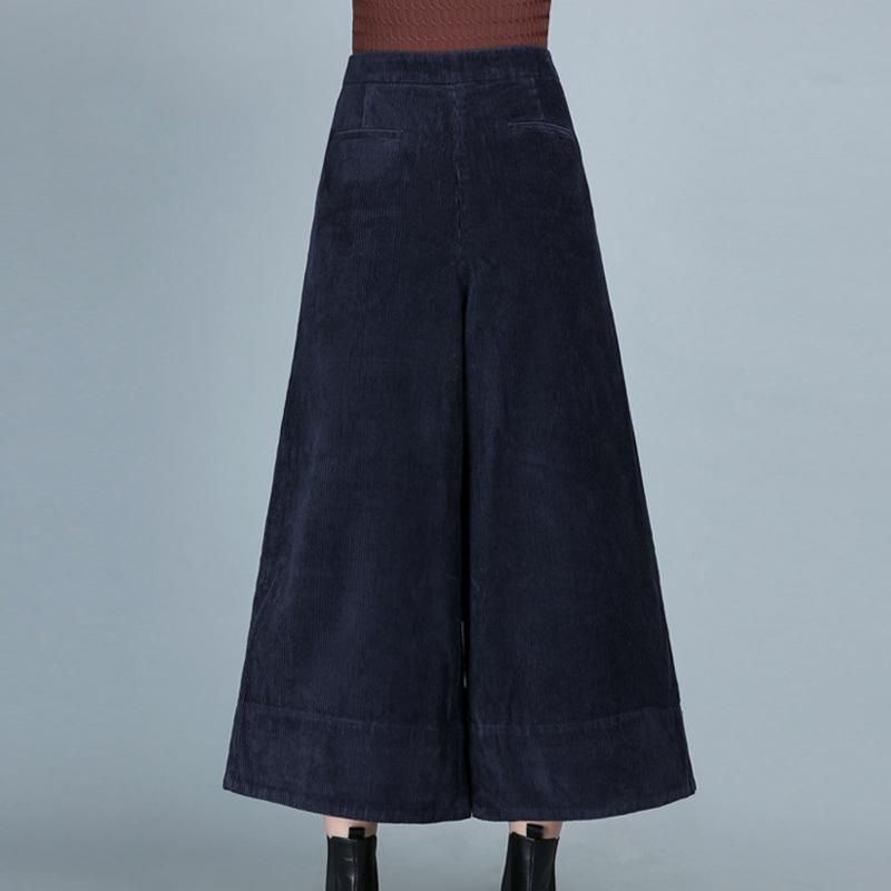 Bomuld Corduroy High Waist Bukser