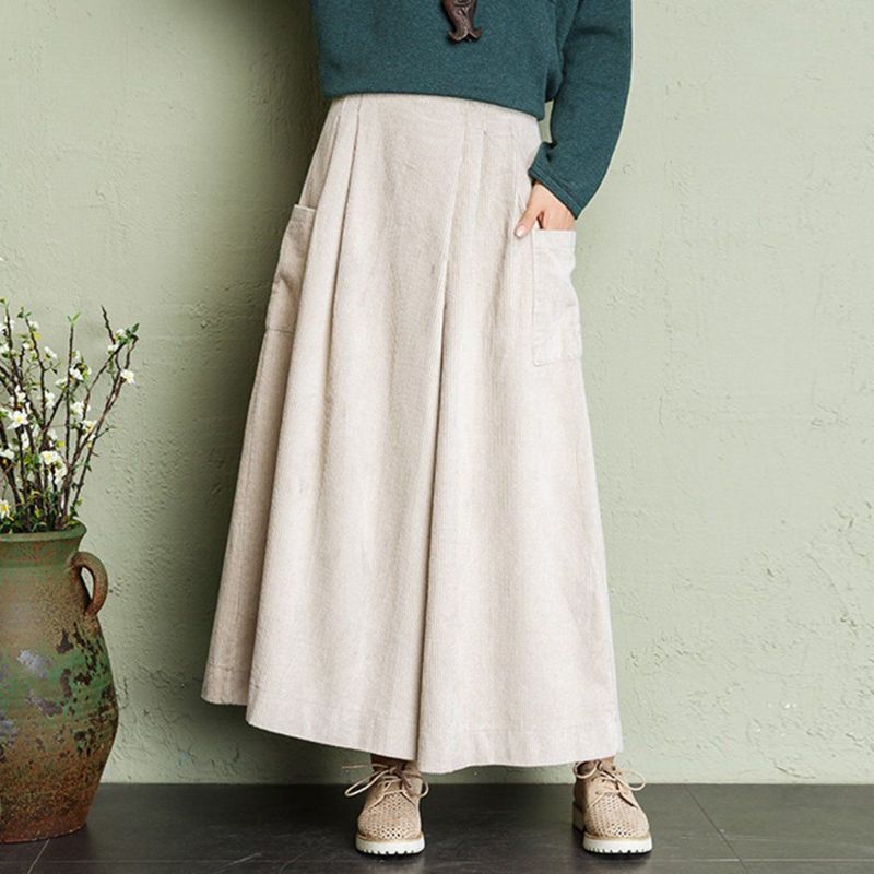 Corduroy Wide Leg Bukser