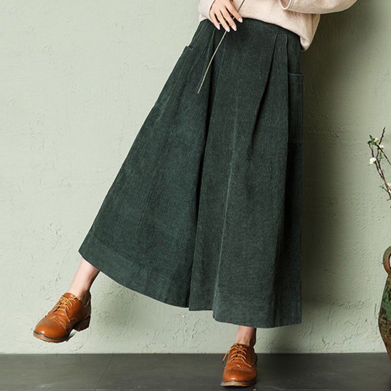 Corduroy Wide Leg Bukser