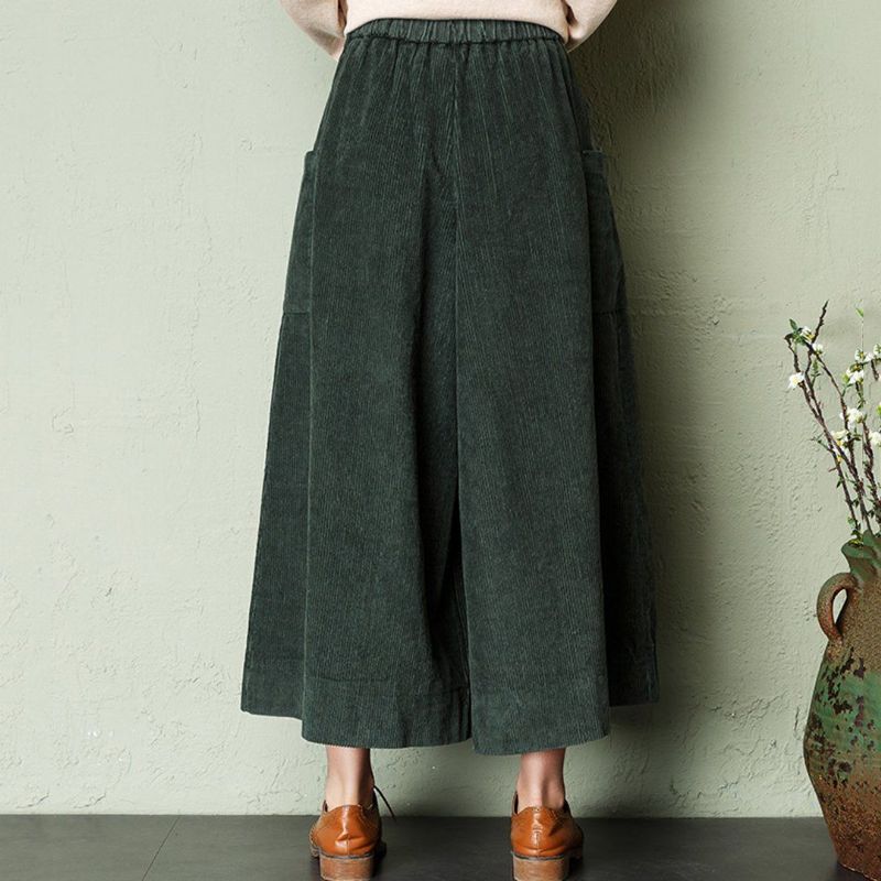 Corduroy Wide Leg Bukser