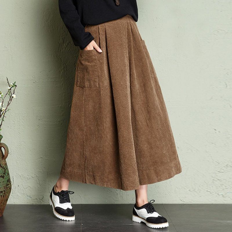 Corduroy Wide Leg Bukser