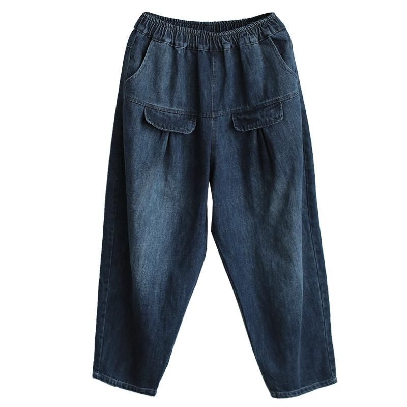 Retro Cute Bomuld Denim Harem Bukser