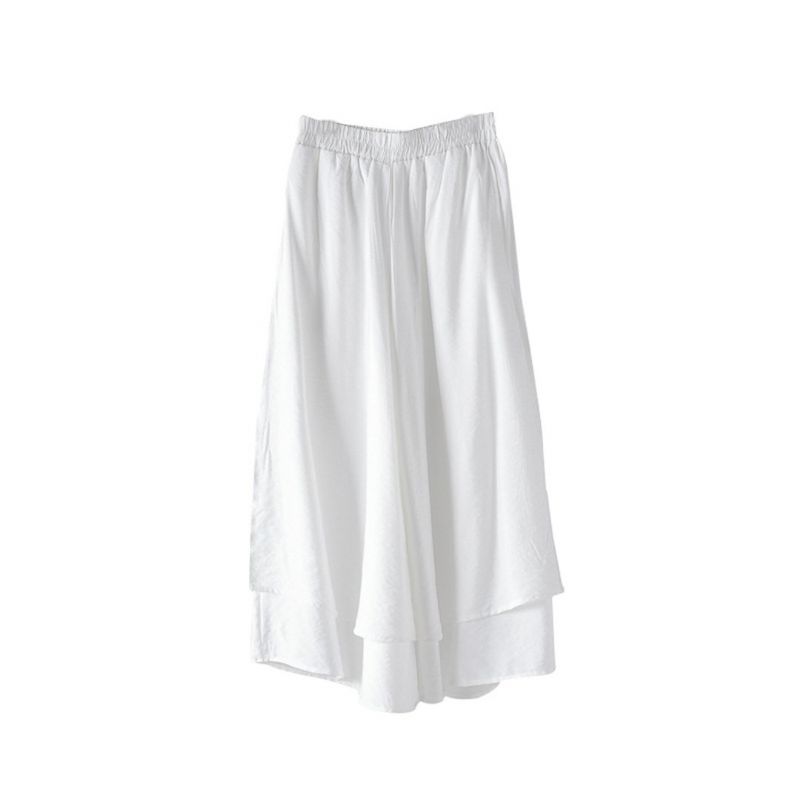 Solid Tiered Buks Culottes