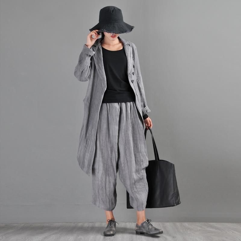 Sommer Nye Linen Retro Casual Loose Bukser