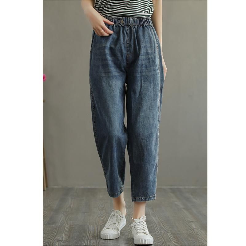 Sommer Tynde Løse Denim Jeans