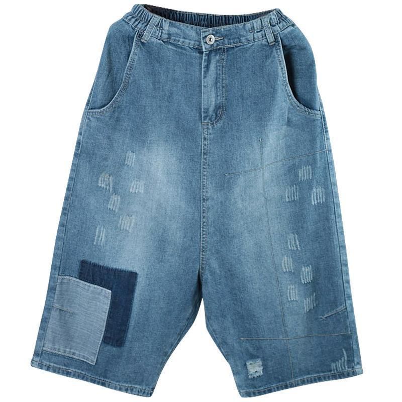 Spring Loose Denim Brede Ben Damebukser