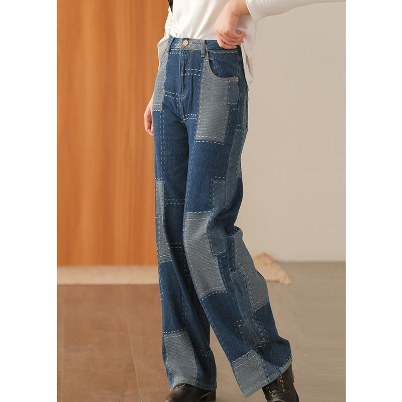 Spring Patchwork Harem Bomuld Jeans