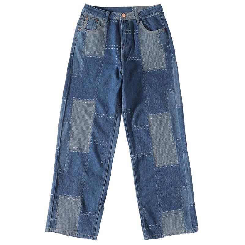 Spring Patchwork Harem Bomuld Jeans