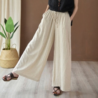 Tie-up Bomuld Linned Culottes Bukser