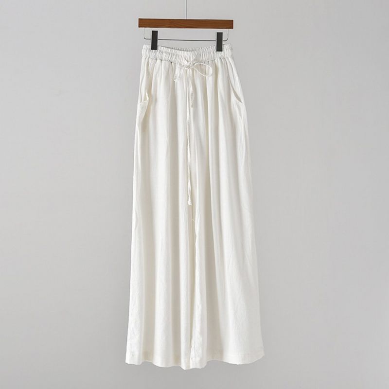 Tie-up Bomuld Linned Culottes Bukser