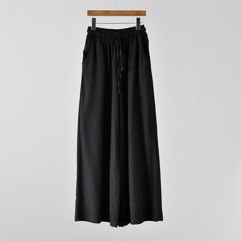 Tie-up Bomuld Linned Culottes Bukser