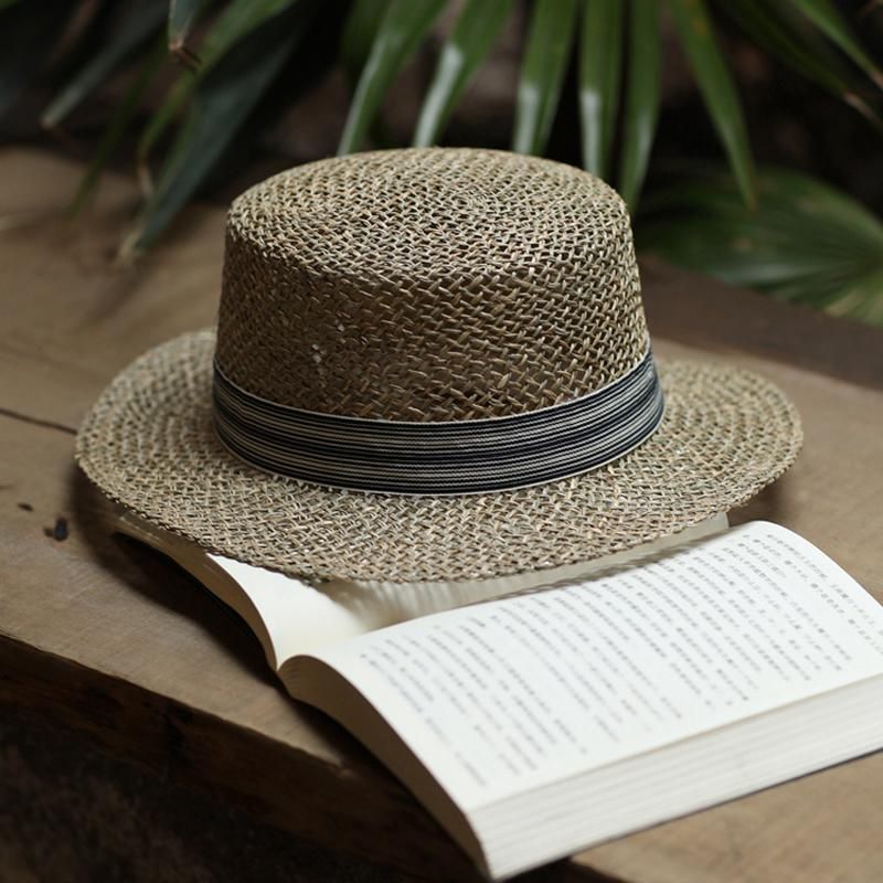 Fashion Beach Flat Casual Straw Solhat