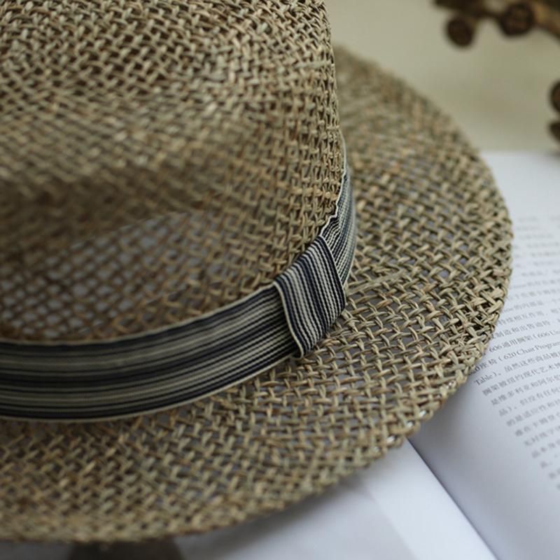 Fashion Beach Flat Casual Straw Solhat