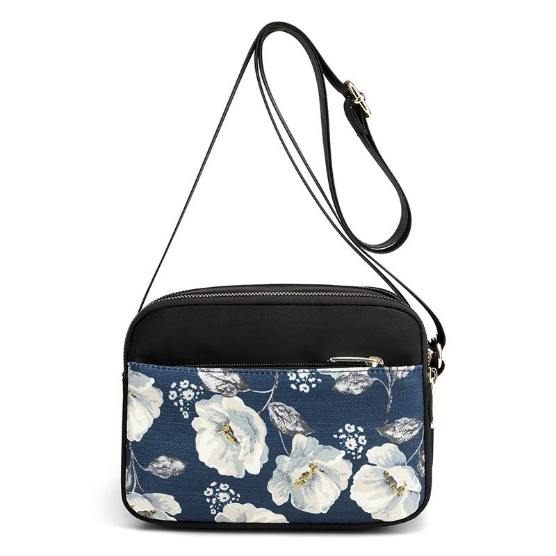 Casual Retro Blomsterprint Canvas Mini Taske