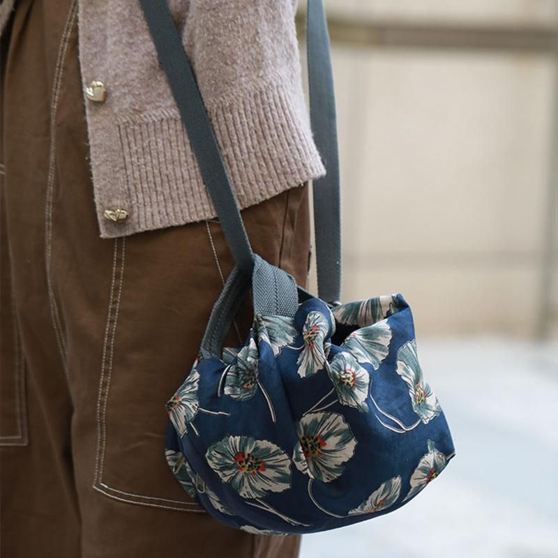 Etnisk Retro Floral Håndtaske Messenger Bag