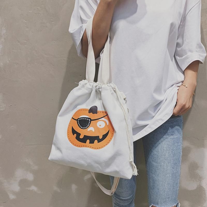 Halloween Canvas Kapacitet Candy Casual Taske