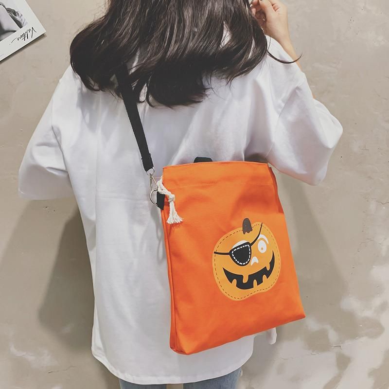 Halloween Canvas Kapacitet Candy Casual Taske