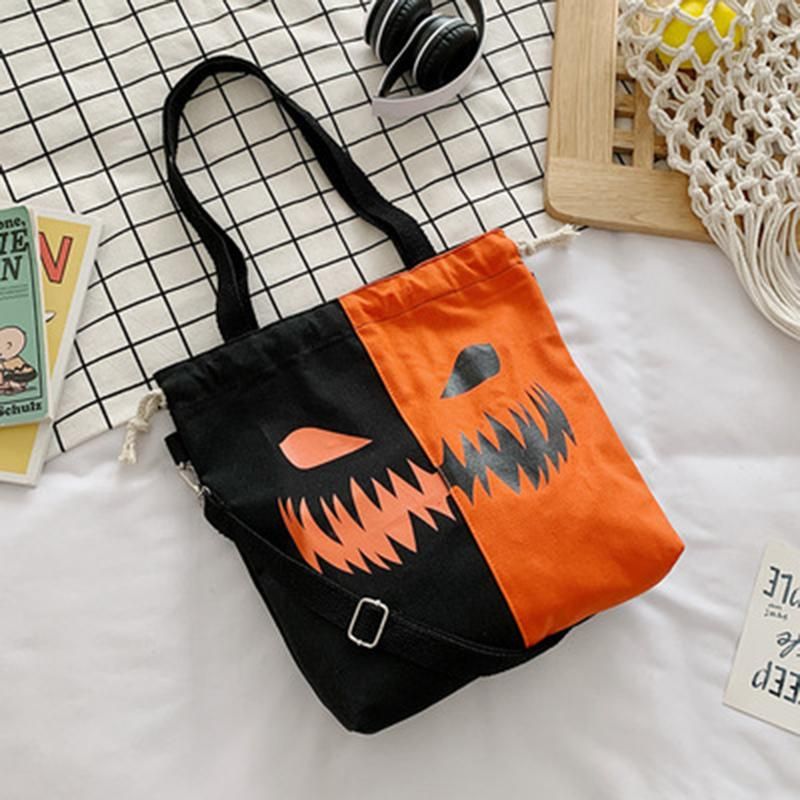 Halloween Canvas Kapacitet Candy Casual Taske