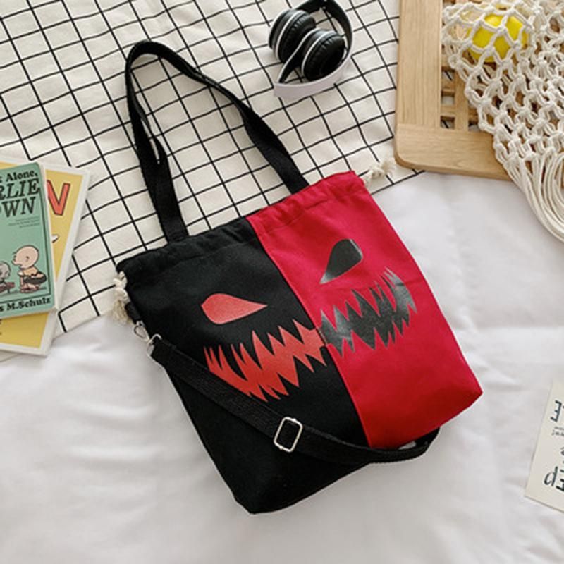 Halloween Canvas Kapacitet Candy Casual Taske