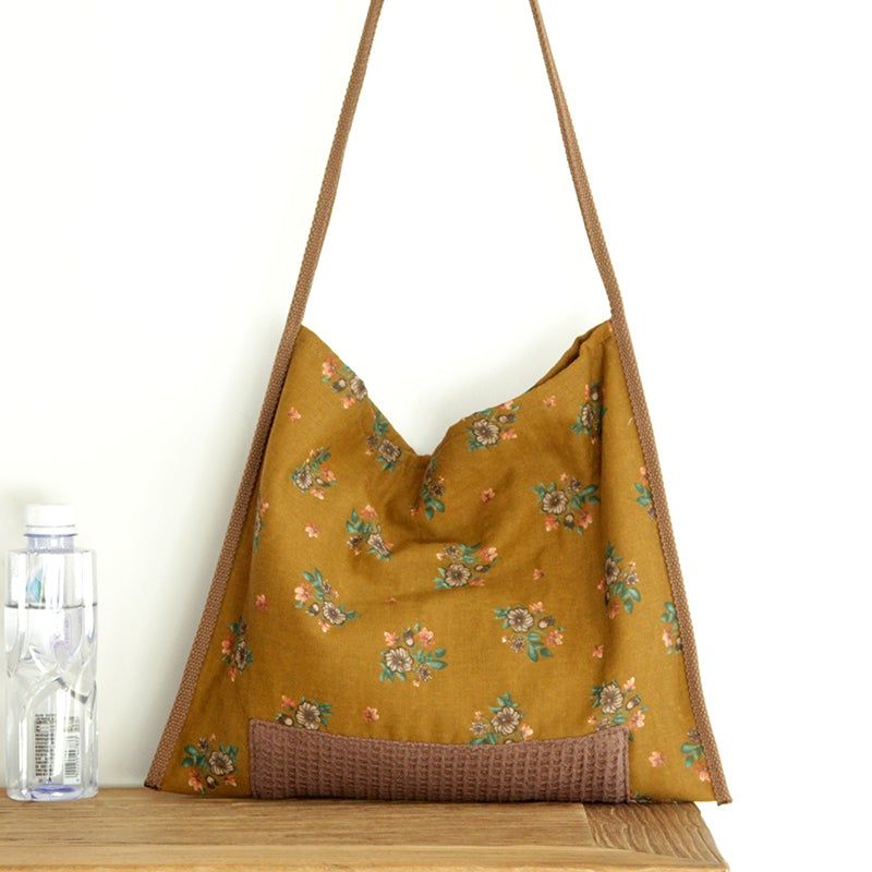 Retro Etnisk Floral Canvas Skuldertaske