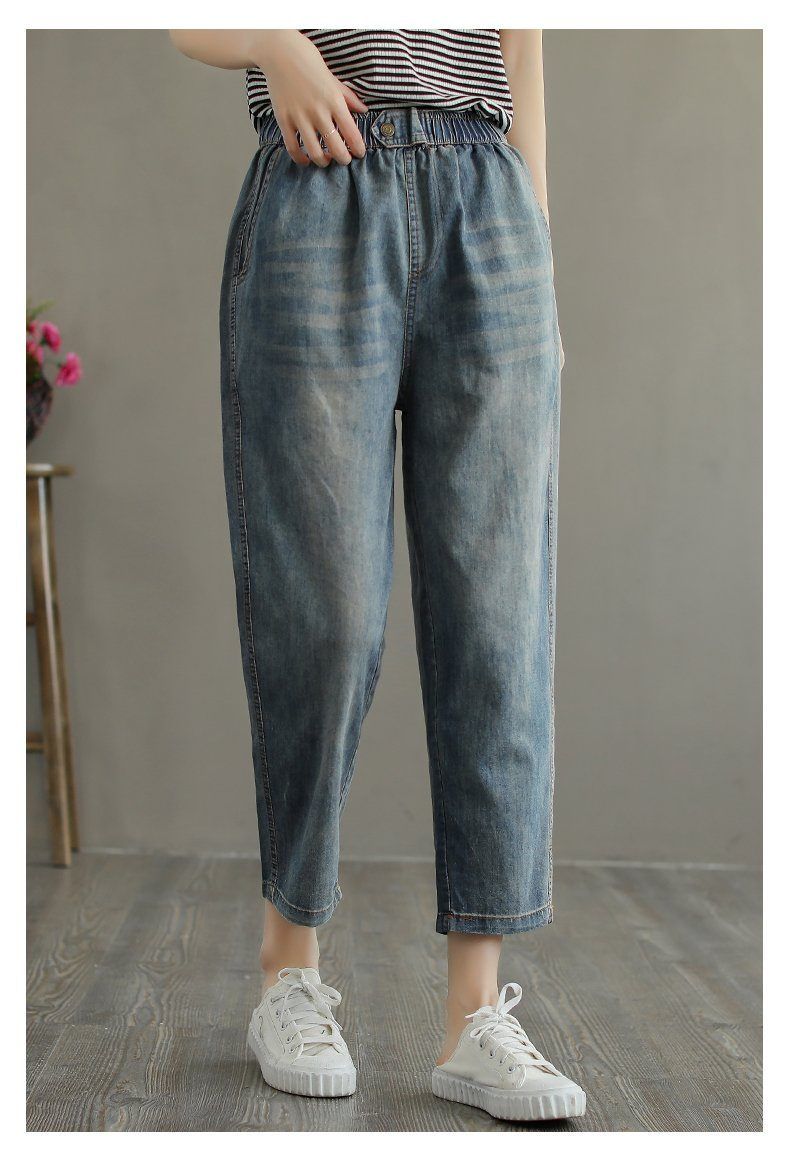 Sommer Tynde Løse Denim Jeans