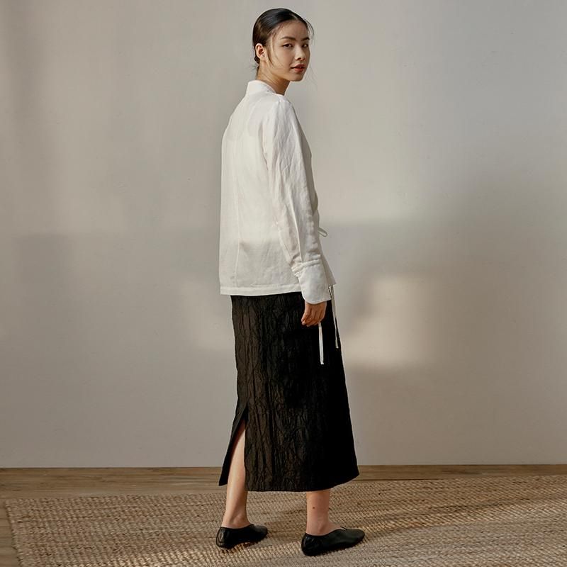 Autumn Wool Jacquard Woolen Skirt