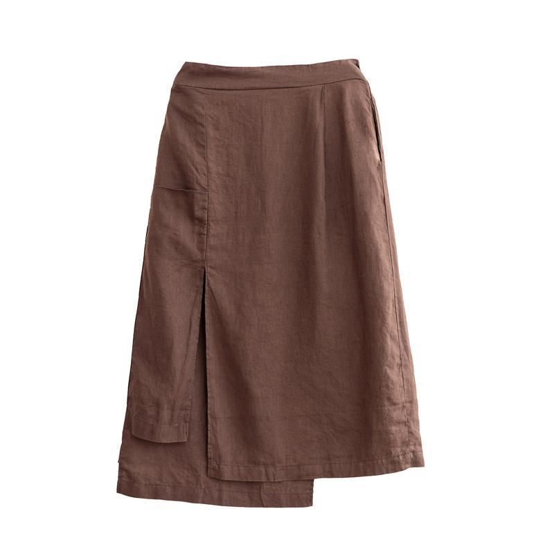 Stablet Misplaceret Design Bomuld Casual Wild Skirt