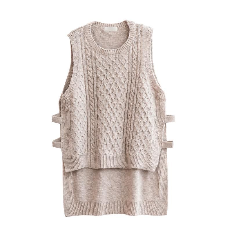 Efterår Løs Casual Sweater Vest