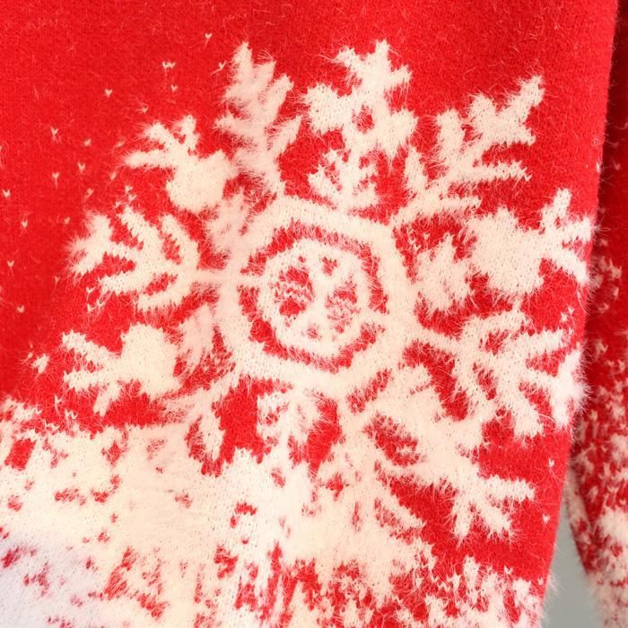 Pullover Snowflake Julestrikket Sweater