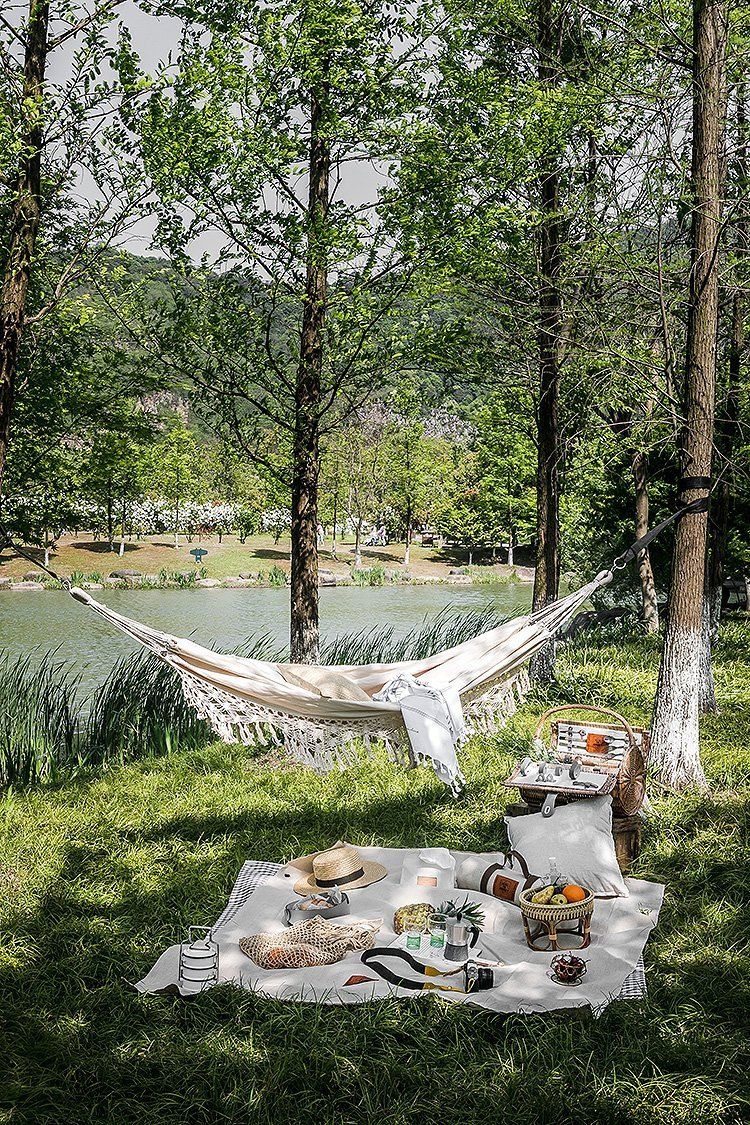 Bærbar Fugttæt Picnicmåtte Linned