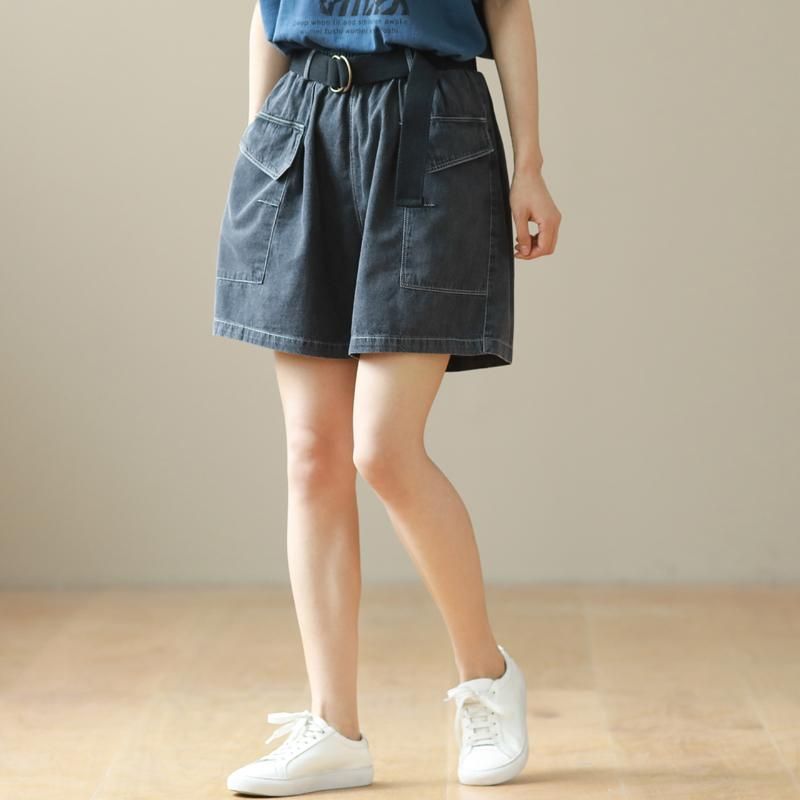 Dame Sommer Large Størrelse Bomuld Denim Shorts