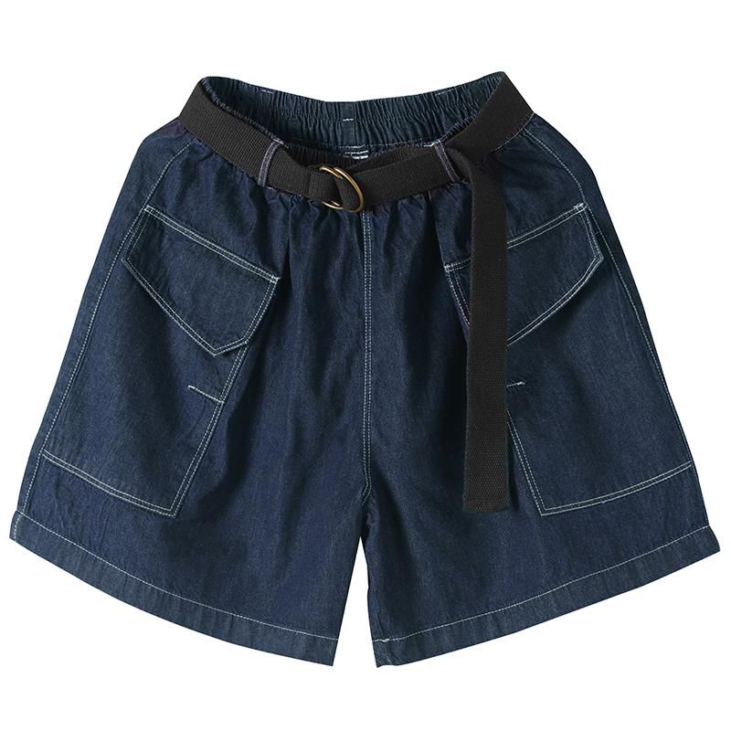 Dame Sommer Large Størrelse Bomuld Denim Shorts