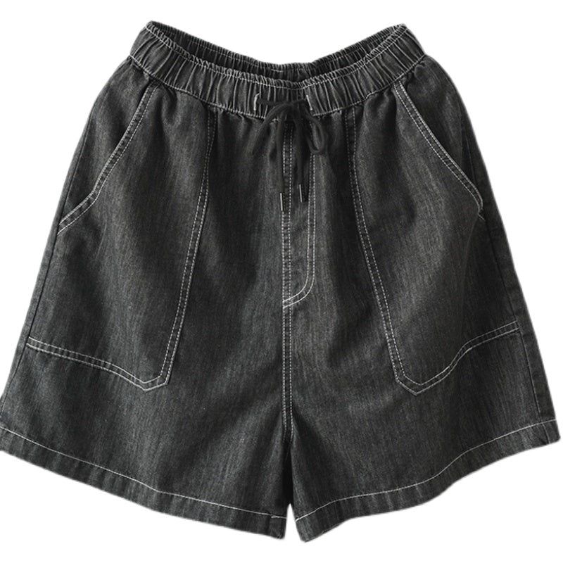 Kvinder Retro Løse Sommer Denimshorts I Bomuld