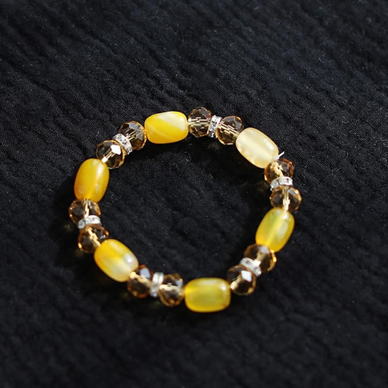 Retro Beaded Håndlavet Crystal Agate Armbånd