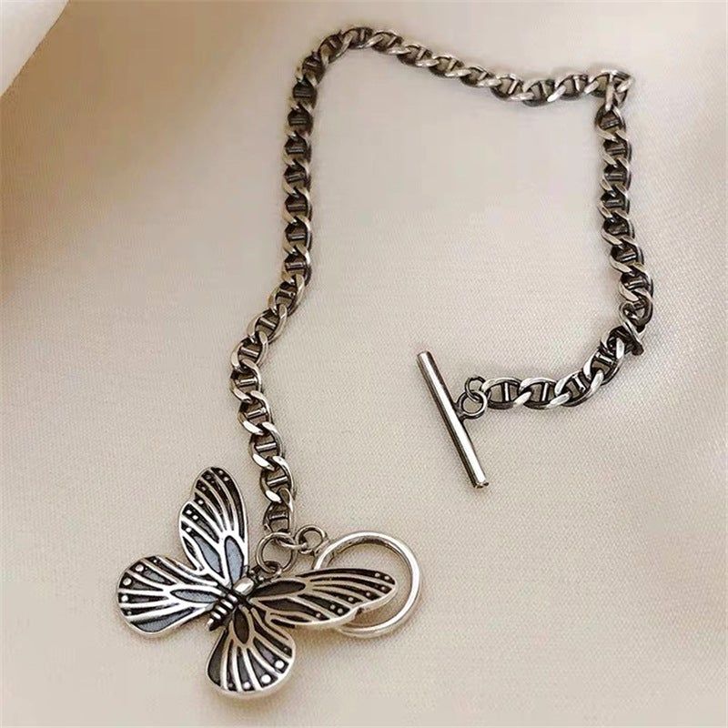 Vintage S925 Sølv Butterfly Armbånd