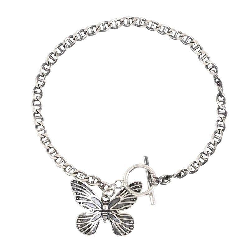 Vintage S925 Sølv Butterfly Armbånd