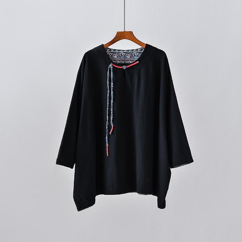 September Etnisk Stil Enkel Top Shirt