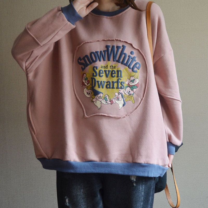 Snehvide Seven Dwarfs Print Sweatshirt