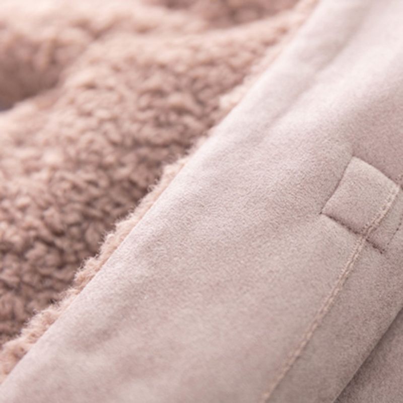 Teddy Bear Faux Cashmere Bottons Coat