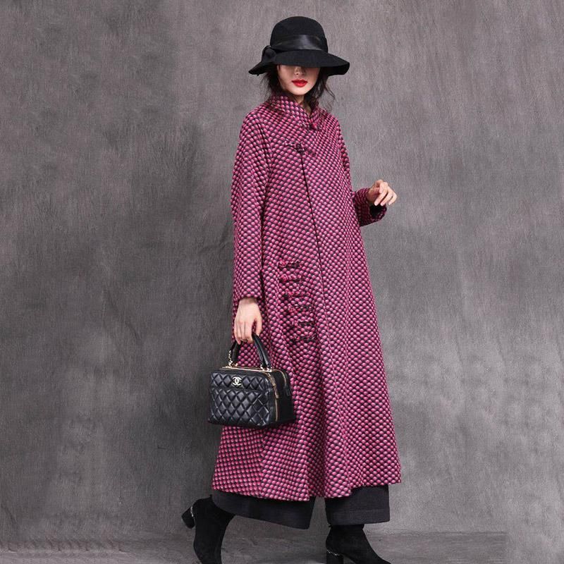 Vintage Loose Plus Size Elegant Woolen Coat