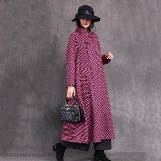 Vintage Loose Plus Size Elegant Woolen Coat