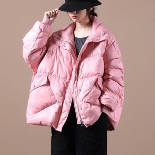 Vinter Stand-up Collar Bread Short Down Coat