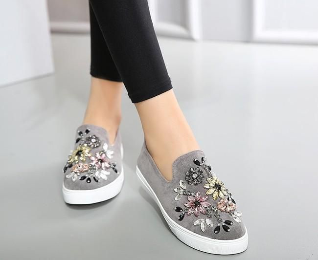 Casual Totem Crystal Loafers Enkeltsko