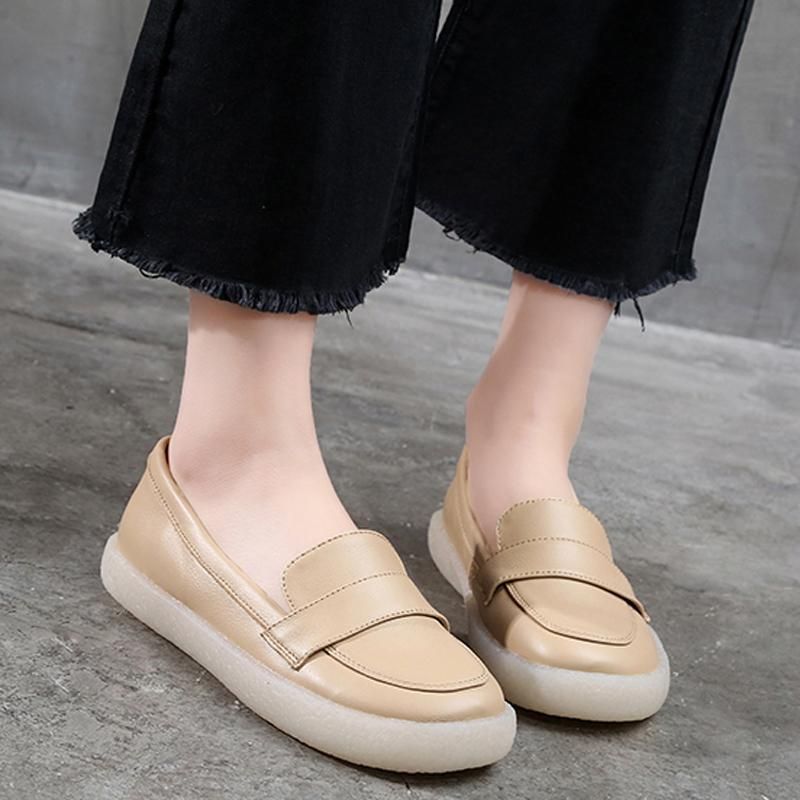 Dame Bløde Komfortable Flats Casual Sko 34-43